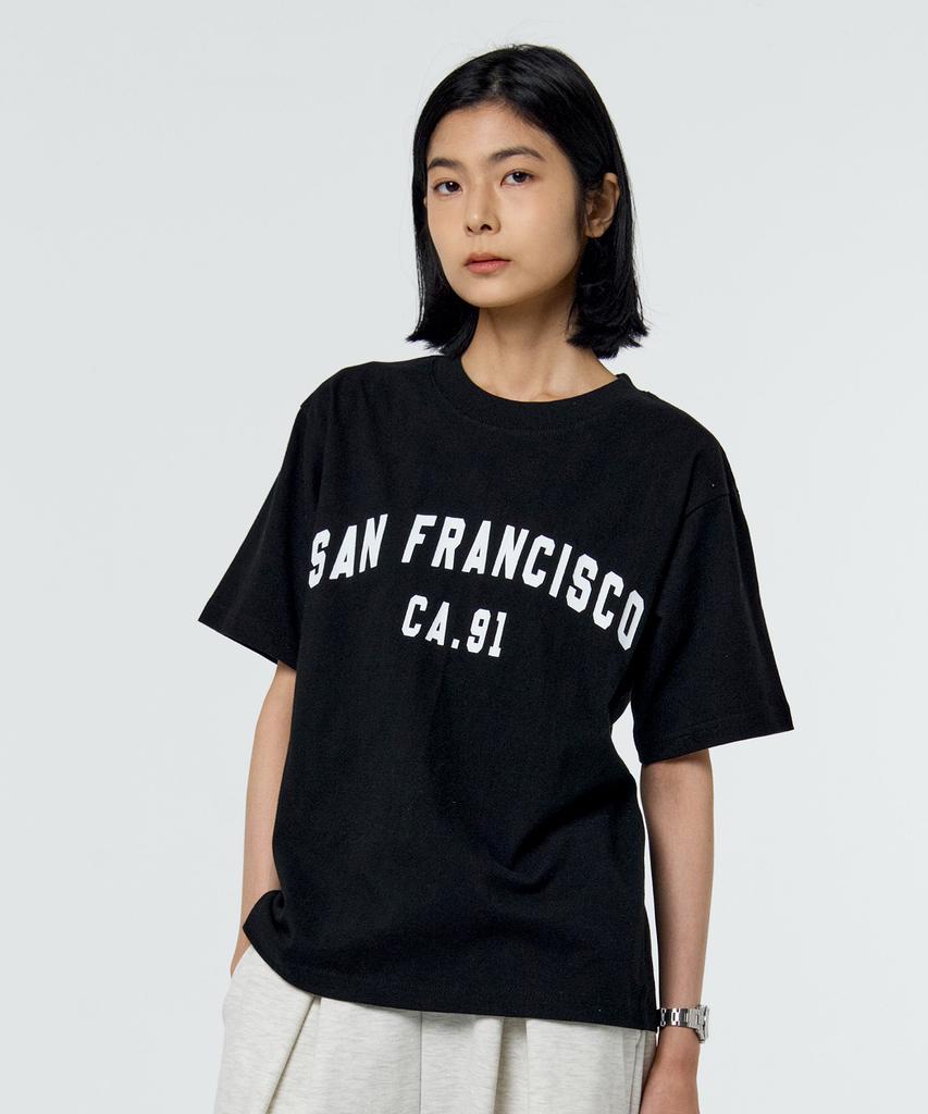 PAPERBOY San Francisco 91 Short Sleeve T-Shirt - Black