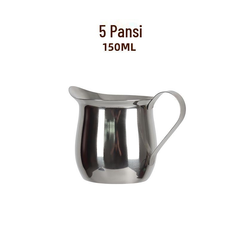 Espresso-Milchkännchen und Messbecher aus Edelstahl