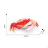 Hand Painted Mini Crab Figurines Model Realistic Detailed Action Figures for Children Kids