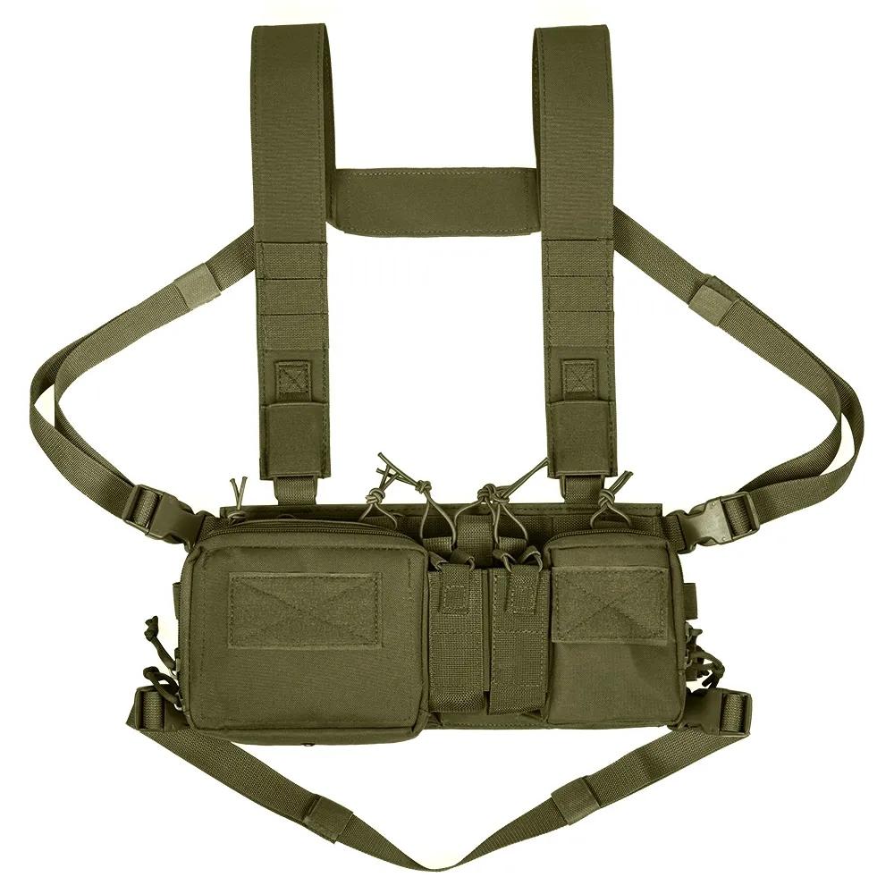 Tactische borstvest Rig Bag Field Training Vest Multifunctionele camouflageband met meerdere zakken Outdoor Camping CS Match Pack