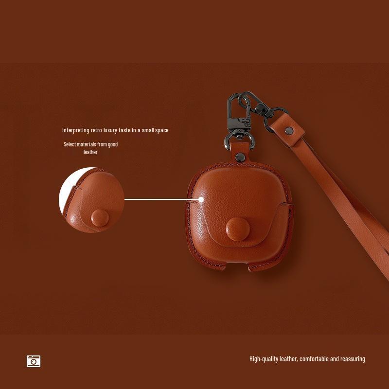 Compatible Leather Protective Case for Xiaomi Buds 5, Redmi Buds 5 Pro, and Xiaomi Buds 4 Pro Earphones