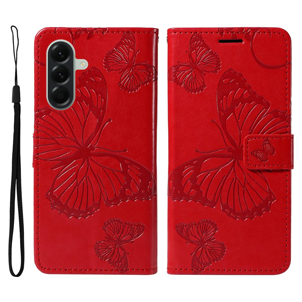 For Samsung Galaxy A57 5G Wallet Case Floral Butterfly Imprinted Leather Phone Cover Stand