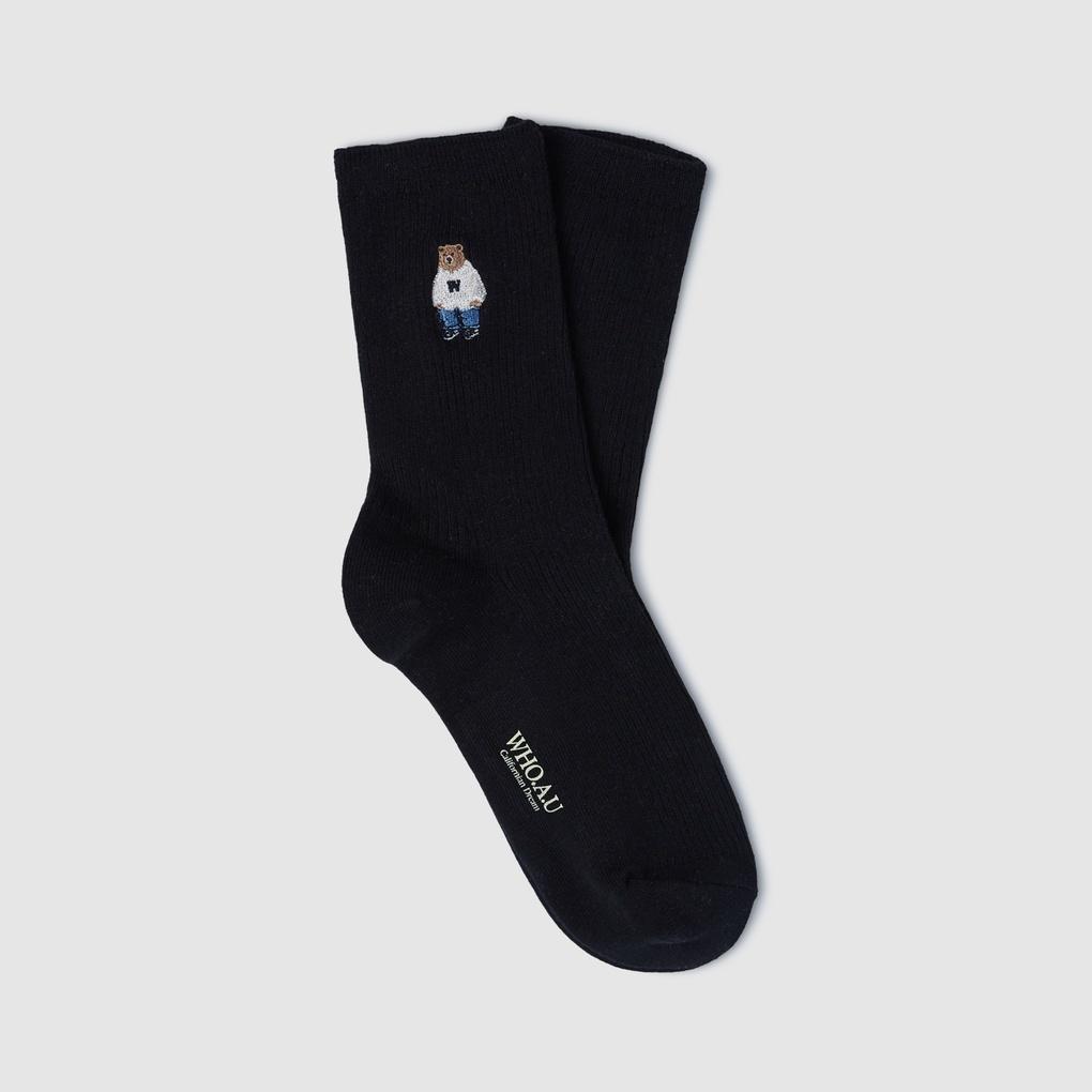 Wer bist du Steve Bestickte Socken / WHAYE2233A
