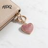 Heart Shape Key Accessory Iced-Out Love Keychain for Backpacks Rhinestone Car Handbag Ornament Ring Pendant Schoolbag Charm Decoration Accessories