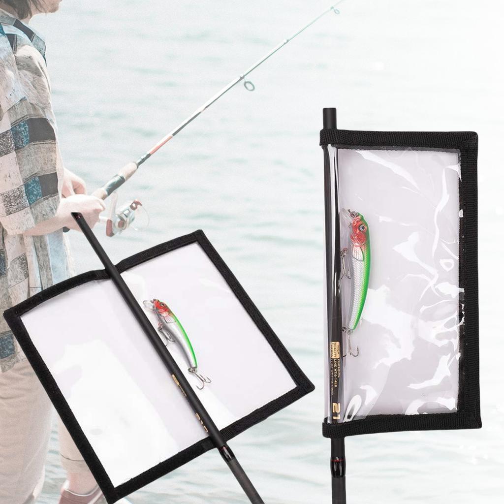 Fishing Hook Cover Bag PVC Baits Storage Fishing Tackle Storage Bag Transparent Baits Bag Fishing Hook Protective Wrap