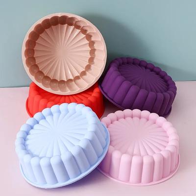 20cm Runde Form Silikon Kuchen Backform Mousse Fondant Zylinderform für Gebäck Dessert Gelee Drop Shipping