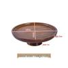 ZISIZ Wooden Pedestal Tray