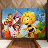 Cartoon M-Maya the B-Bee Floor Mat Soft Flannel Floor Mat  Suitable for Entryways, Living Rooms, Bedrooms, and Bathrooms