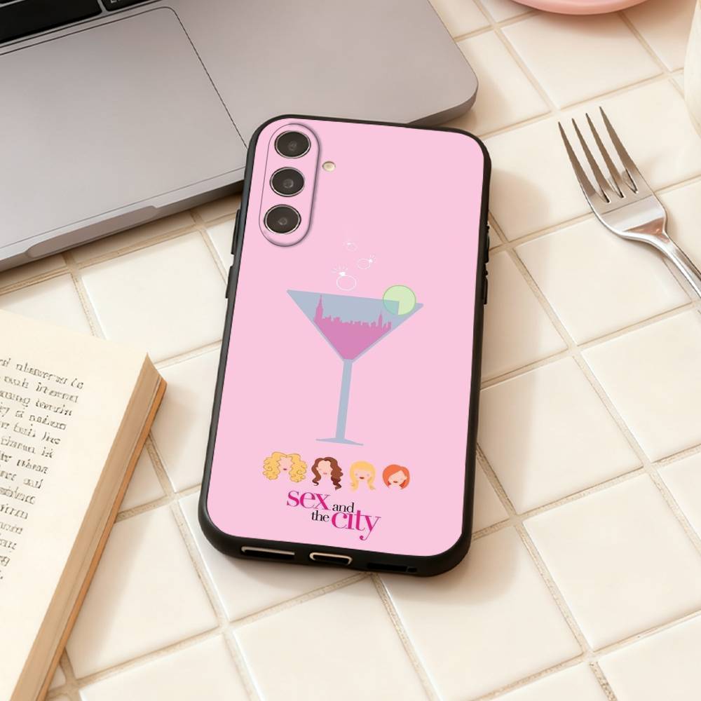 Sex And The City phone Case For Samsung Galaxy A73,A72,A71,A70,A53,A52,A51,Others Soft Black Shell