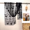 Retro Women's Lace Scarf Long Female Headscarf Versatile Sunscreen Shawl
