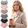 Kantoor Neksteun Thermische Warmer voor Koude Winterdagen, Zijde Fluweel Wrap, Fleece gevoerde Wrap Gaiter met Verborgen Drukknop Sluiting Dames,