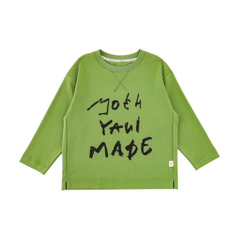 Girls  2026 Spring Antibacterial Long-Sleeve Letter T-Shirt #130