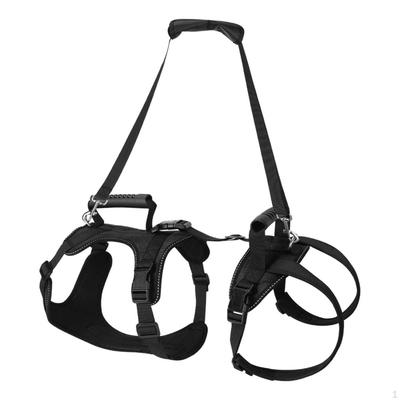 Dog Lifting Harness Supportive with Rear Leg Straps Adjustable for Senior Dogs, Stairs,