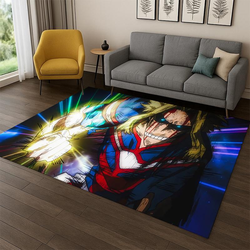 My Hero Academia Deku Bakugou Cartoon Anime Carpet Rug for Bedroom Living Room Sofa Doormat Home Decor,Kid Area Rug Non-slip