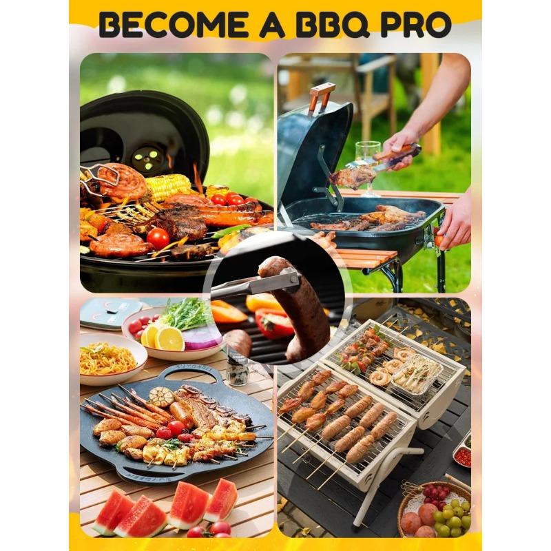 BBQ Hot Dogs Turning Tongs ,BBQ Sausage Turning Tongs,Quickly and Simply Grill Delicious Sausage