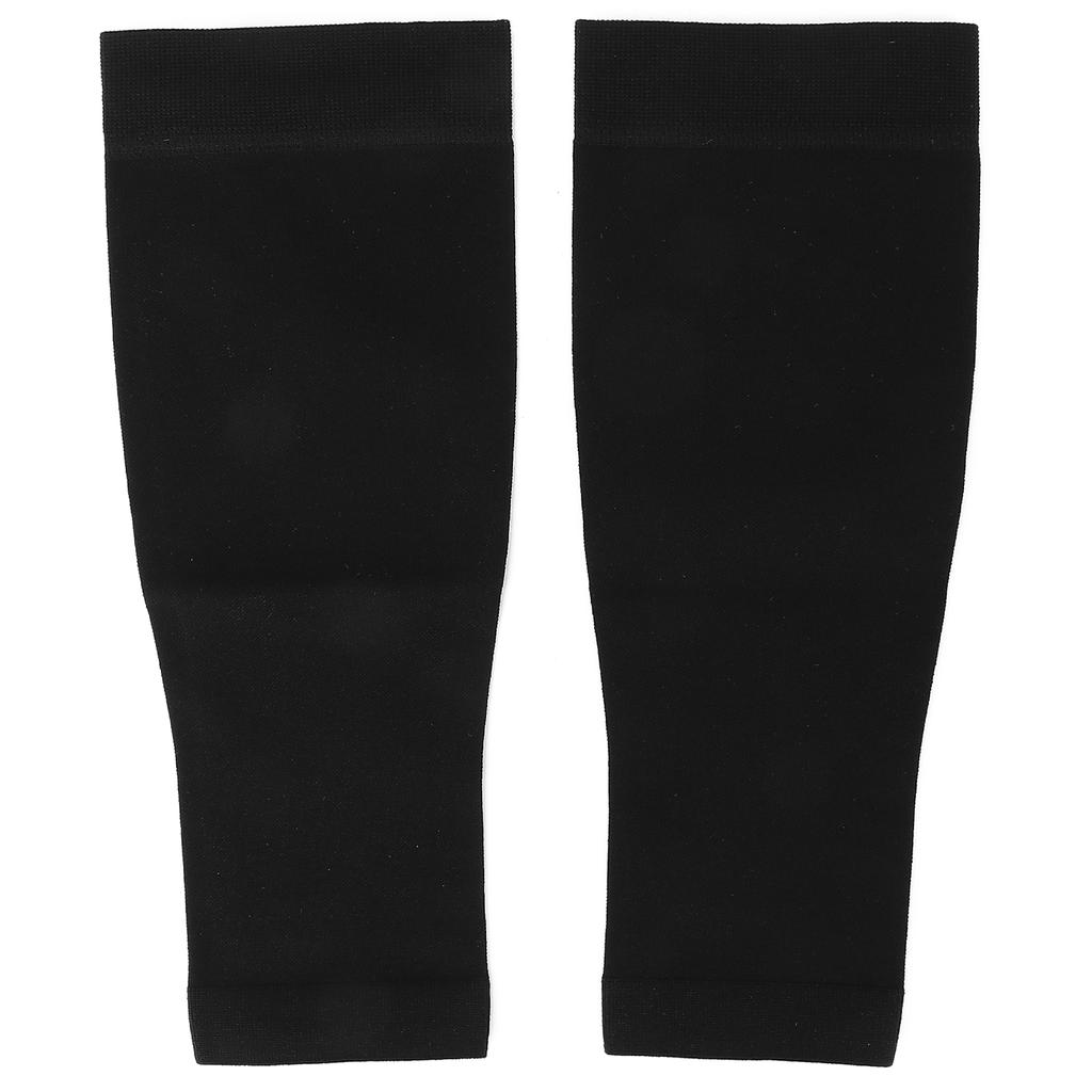 Rękaw uciskowy na łydkę, damskie, miękkie, elastyczne, modelujące nogi skarpetki do biegania (czarny)XXL