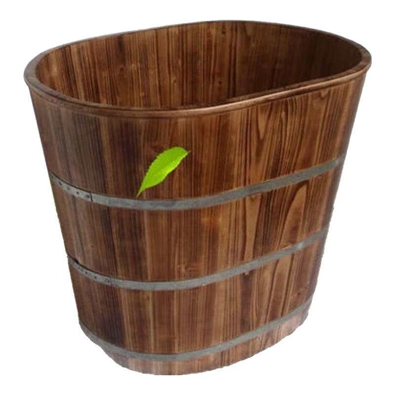 Solid Wood Raised Soaking Tub with Lid