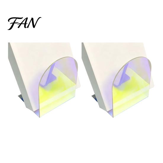 Clear Book Organizer for Office 1 Pair Acrylic Bookends, Ends Holders Shelves, Decorative Arch Modern L Shaped Support Stopper, Bookshelf Bedroom