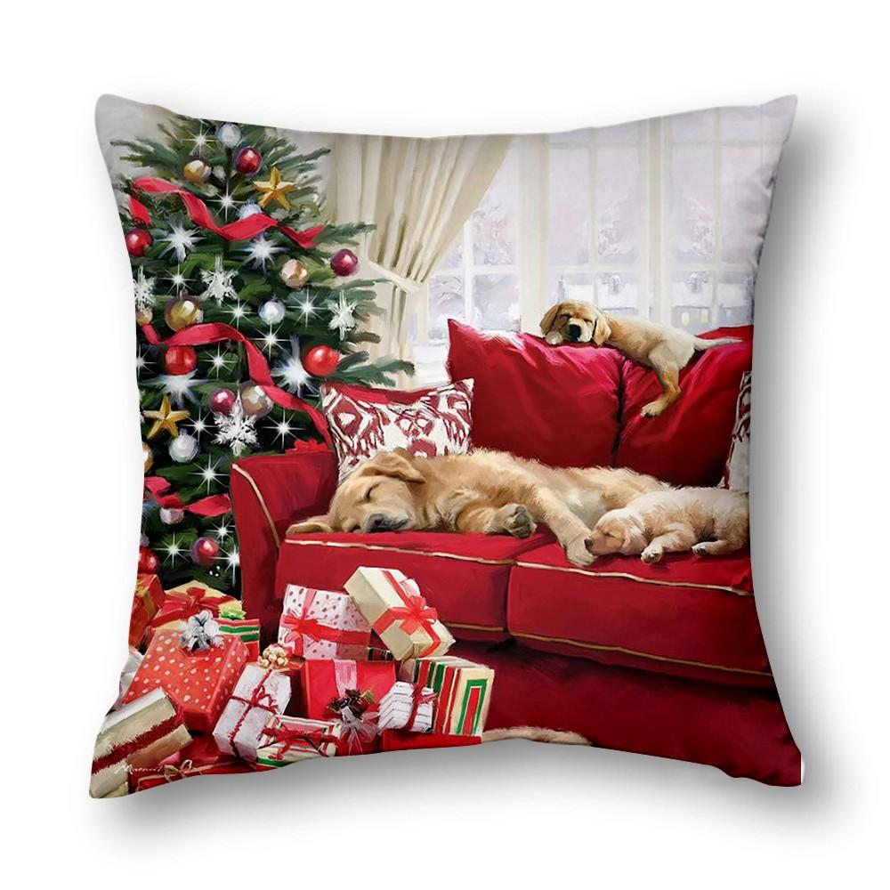 Upgrade Your Home Decor With Festive Atmosphere Living Room Decor Christmas Decoration Cushion Cover 40X40 45X45 50X50 60X60