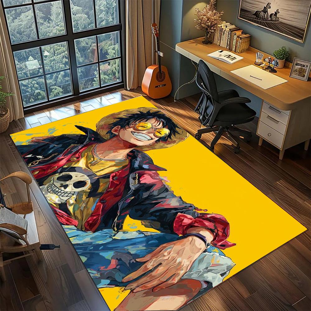 Luffy Carpet Big Area Home Decor, Non Slip Washable Floor Mat Rug Bedroom Gamer Room Interior.-TING