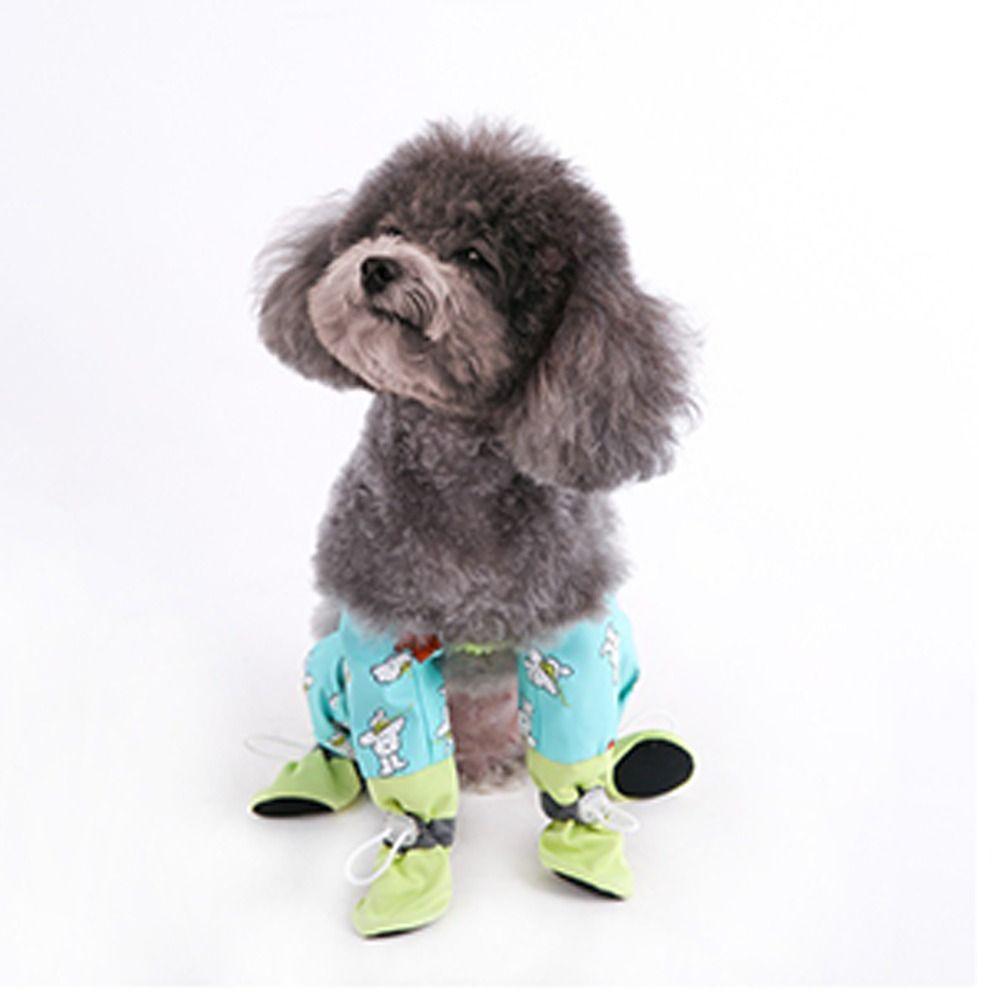 Anti-Slip Pet Strolling Dust-proof Pants Waterproof Adjustable Dog Rain Boots Reflective Stripe Full Leg Protection