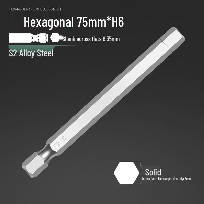 Alloy Steel Magnetic Hexagon Electric & Air Screwdriver Bit Set