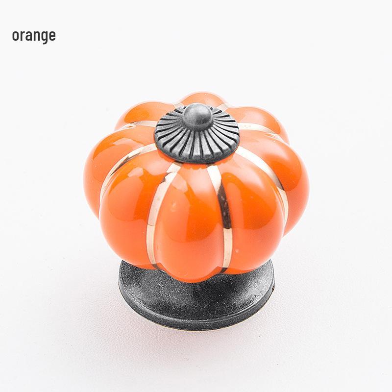 Ceramic Pumpkin Leopard Print Wardrobe and Cabinet Handle