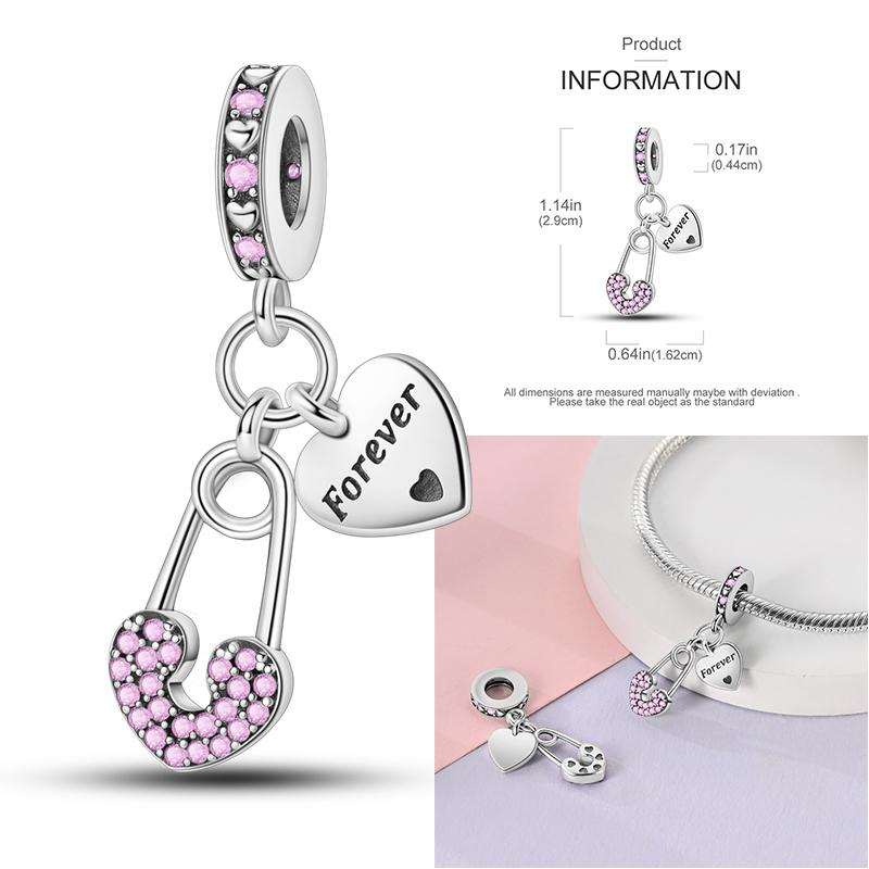 Newest Stunning Charms Bead Copper Lover Flowers Dangle Cute Pets Pendants Fit Original Mula Bracelet Diy Jewelry