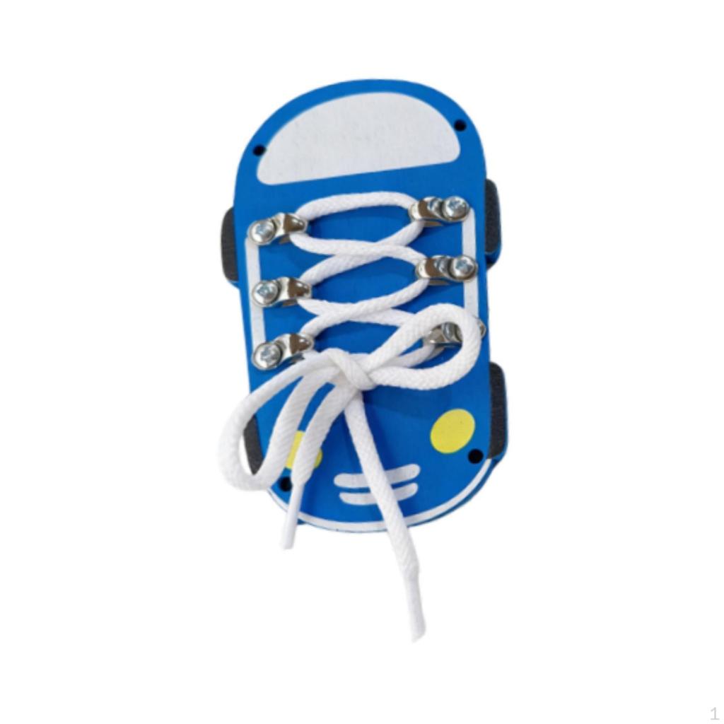 Busy Board Accessories Shoe Tie Practice Activity Developing Training Learn to Shoes Threading