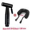 304 Steel Bathroom Toilet Sprayer Set with Faucet Nozzle
