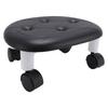 Low Rolling Stool with Wheels Ergonomic Heavy Duty Short Rolling Seat for Bedroom Living Room