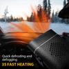 Car Heater Fan 12V Car Air Heater Fan Winter Windshield Defogger Defroster Heating 360°Rotation Portable Truck Electric Heater