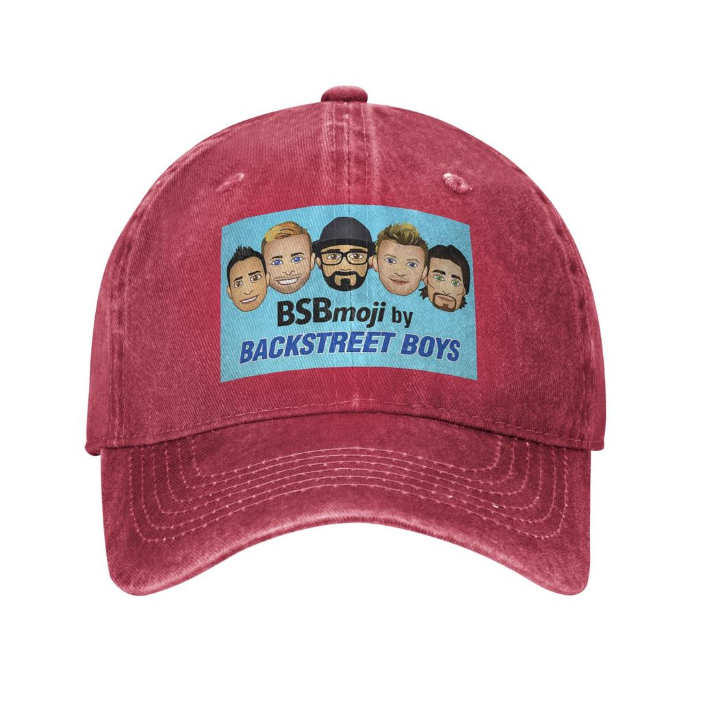 Backstreet Boys Music Group Washed Denim Baseball Caps Snapback Baseball Hats Breathable Casquette Outdoor for Men's And Women's