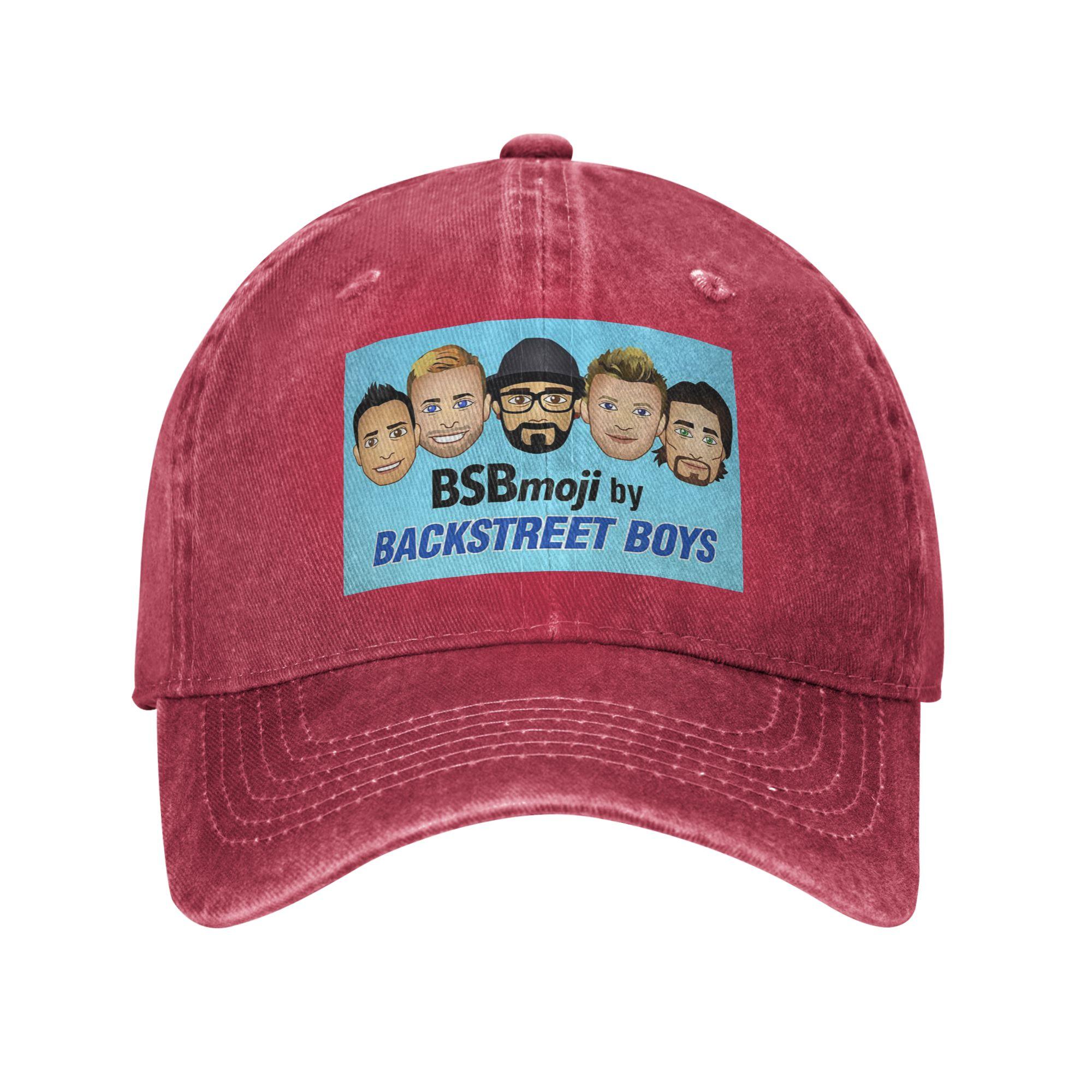 Backstreet Boys Music Group Washed Denim Baseball Caps Snapback Baseball Hats Breathable Casquette Outdoor for Men s And Women s One Size