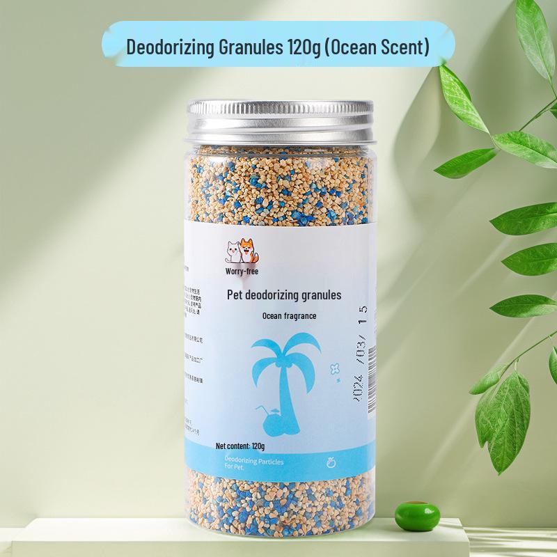 Cat Litter Deodorizing Beads: Odor Removal, Clumping Granules for Easy Cleaning