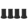 4pcs Round Furniture Lifters with Rubber Non Slip Pads Plastic Bed and Furniture Raisers Set