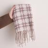 Korean Style Plaid Scarf: Women's Warm, Windproof Neck Warmer for Autumn & Winter 2025