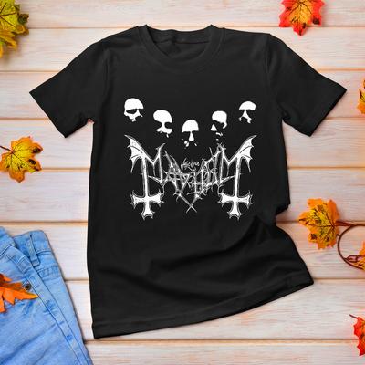 NEUES Mayhem Bandmitglieder Schwer Baumwolle Schwarz S-5XL T-Shirt UR673 Unisex T-Shirt