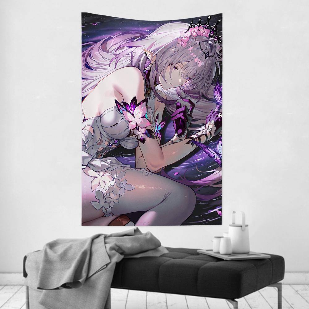 Castoriuce Game HHonkai Star Rail Tapestry Room Decor Wall Cloth Party Hanging Background Room Decor Baby Room