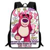 Strawberry Bear School Bag High Definition Printing Multi-Function Oxford Lightweight Backpack