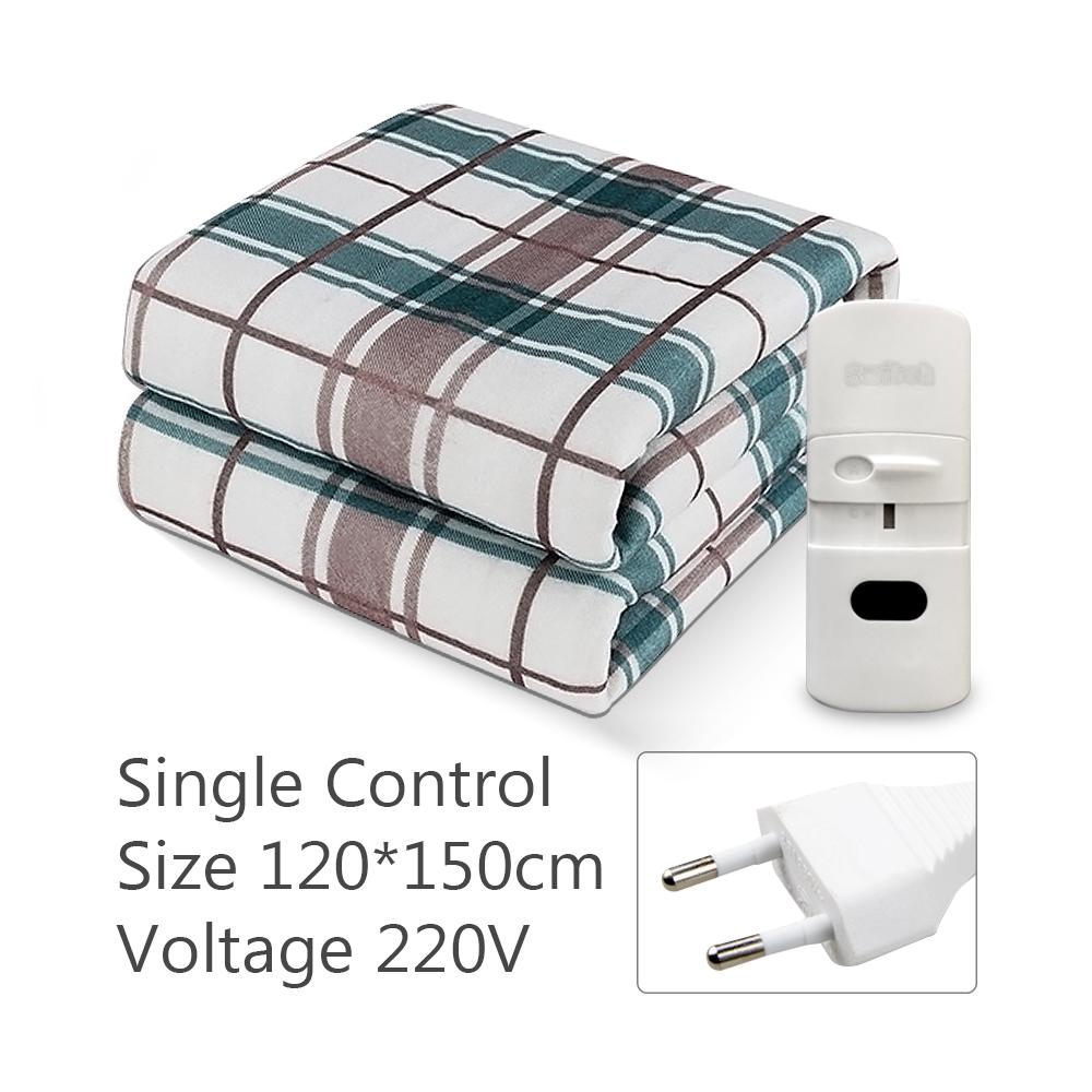 Electric Blanket 220V Thicken Thermostat Electric Blankets 70X150/120X150/150X180Cm Electric Heating Blanket Winter Body Warmer