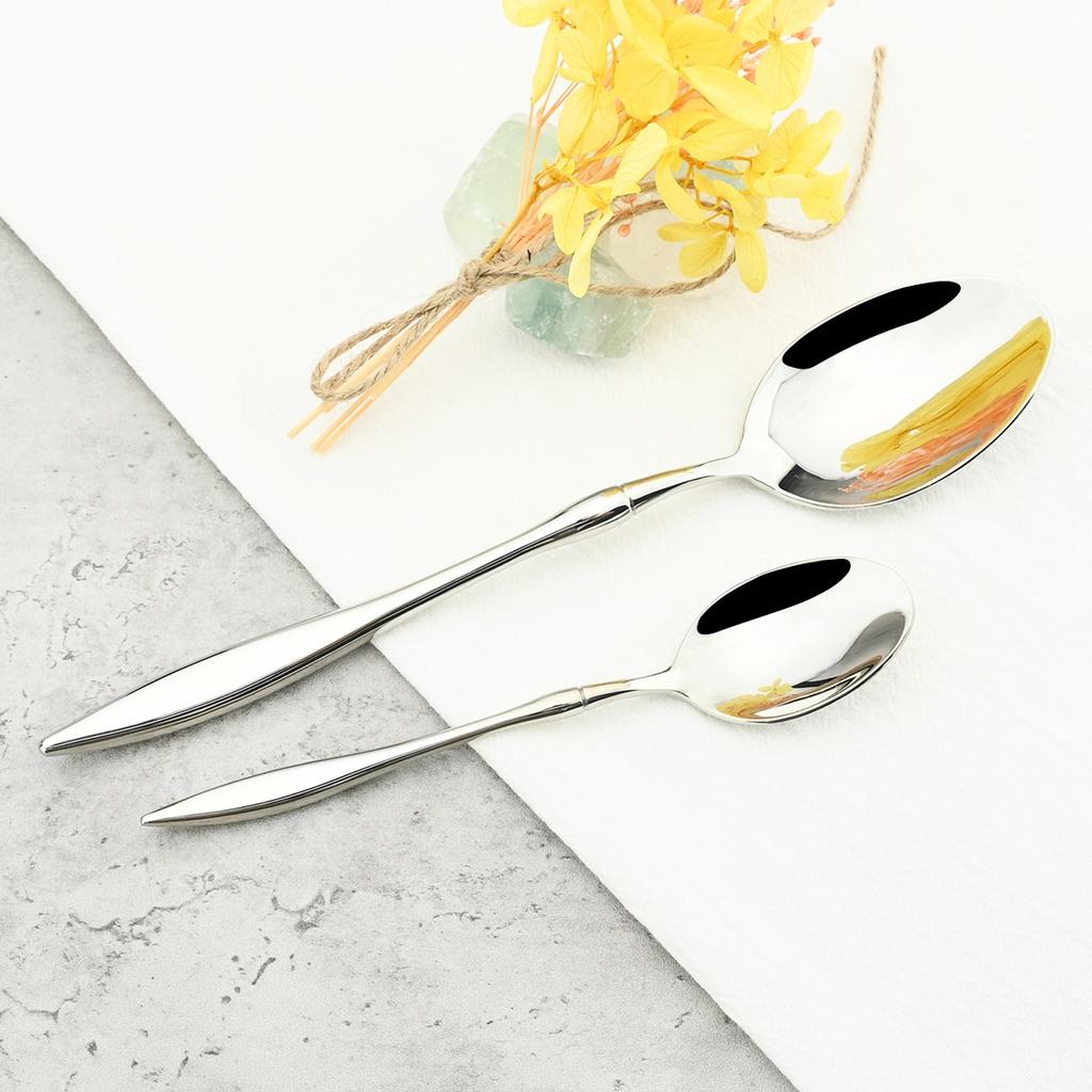 24Pcs/Set Knife Fork Tea Spoon Tableware Vintage Dinnerware 304 Stainless Steel Cutlery Set Party Kitchen Silverware Flatware Set