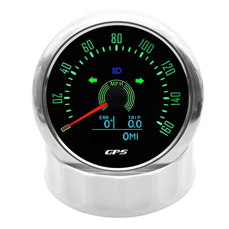 85mm 3in1 Digital GPS Speedometer Gauge w/COG Trip 160MPH For Car Marine Yacht