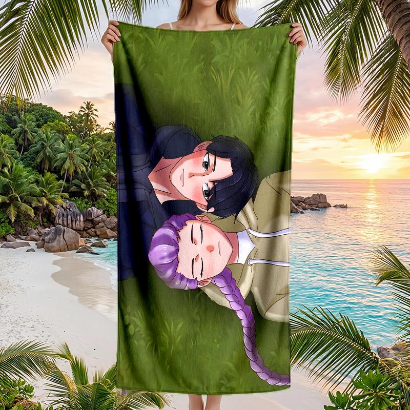 Kpop Hunter Fashion Beach Towel: Ideal for Summer Adventures Soft, Absorbent and Quick Drying Suitable for Swimming and Bathing