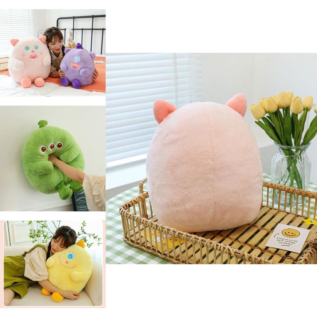 Cute Monster Plush Toy Pillow Soft And Fluffy Office Chair Cushion Gift Wholesale