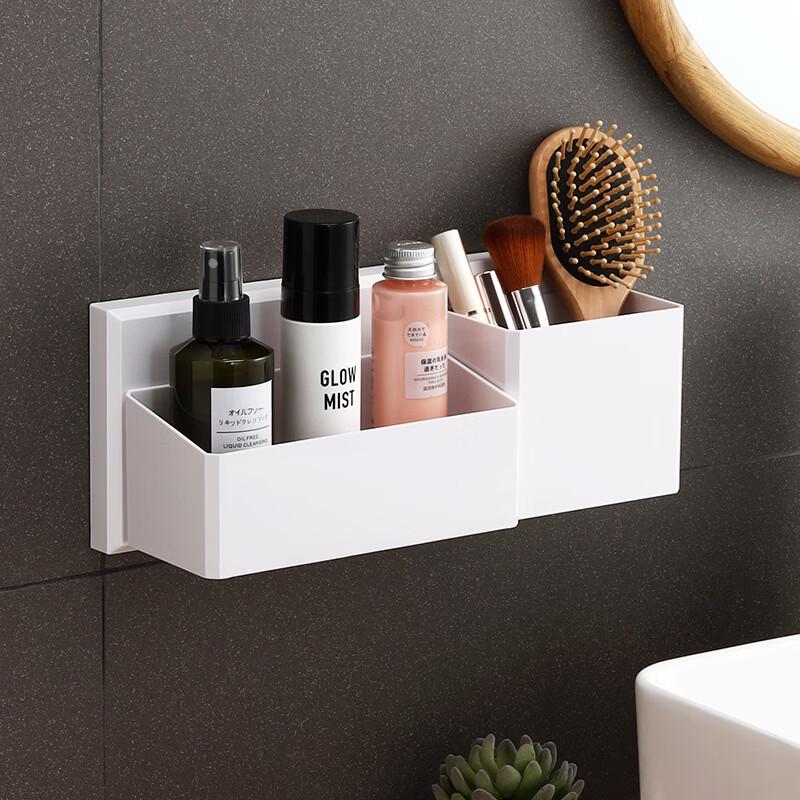Wutuo Punch-Free Suction Cup Bathroom Storage Organizer