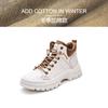 Fashion GKTINOO 2025 Autumn Winter Shoes Genuine Leather Sneakers Fashion Boots for Women Thick Sole Women Ankle Boots Ladies Botas