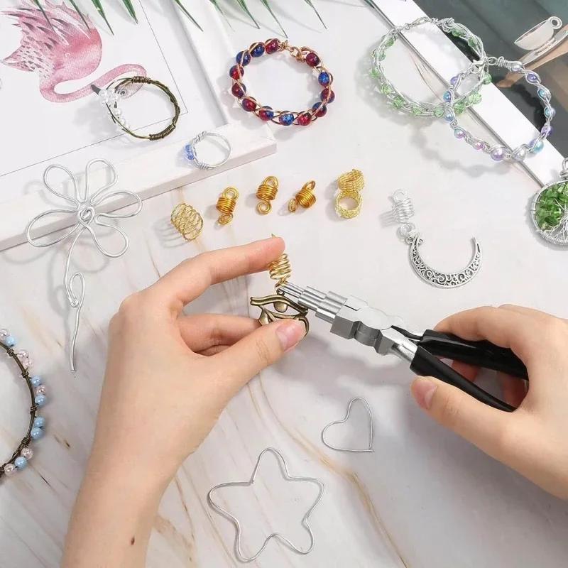 Professional Jewelry Pliers Set - Durable DIY Wire Winding & Ring Opening Tools for Beading, Crafting & Jewelry Making Kit