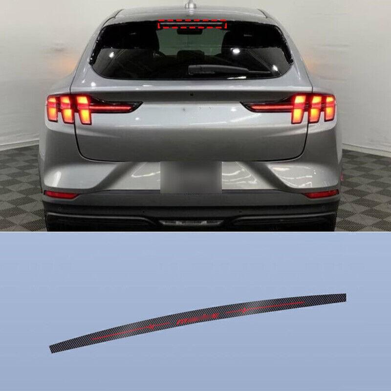 For Ford Mustang Mach-E 2021-2024 Black Sticker Rear Brake Light Lamp Strip Trim