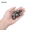 7 Pcs Black Flower Metal Dice Solid Metal Polyhedral Dice Set Suitable for Role-Playing RPG Board Game Card Game